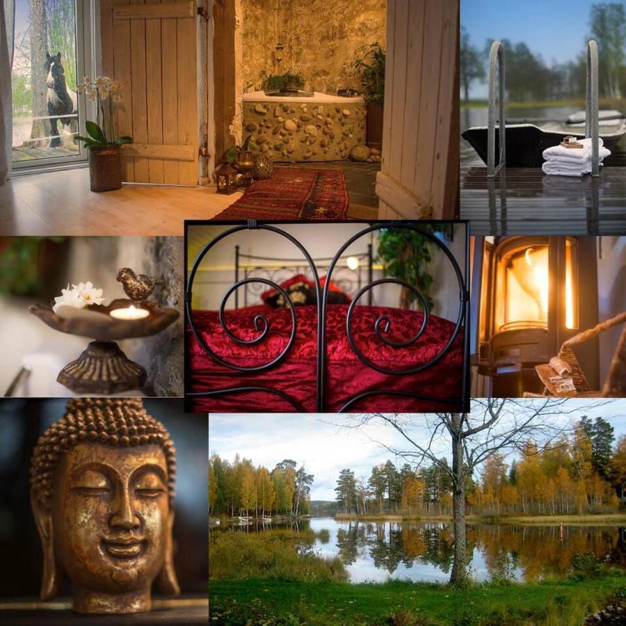Romantic Spa Villa With Fireplace By The Lake Stjarnsund المظهر الخارجي الصورة